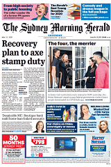 SMH front page.