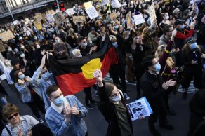 Sydney's Black Lives Matter protest on Saturday.