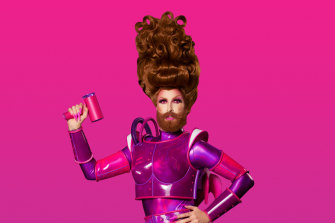 Australian drag artist Gingzilla in Queen of the Universe.
