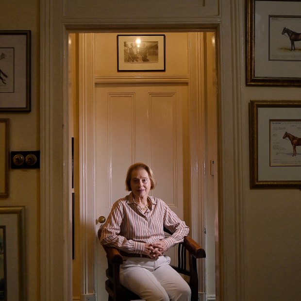 Gai Waterhouse in Tulloch Lodge at her Randwick stables.