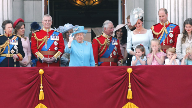 The royal family celebrating the Queen's birthday this weekend.