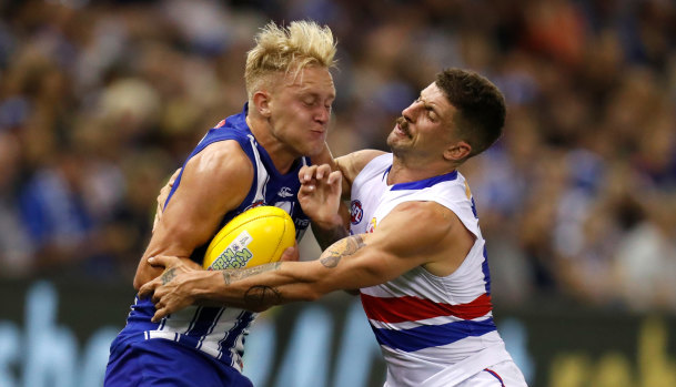 Tom Liberatore (right) and the Bulldogs won’t play on Good Friday next year.