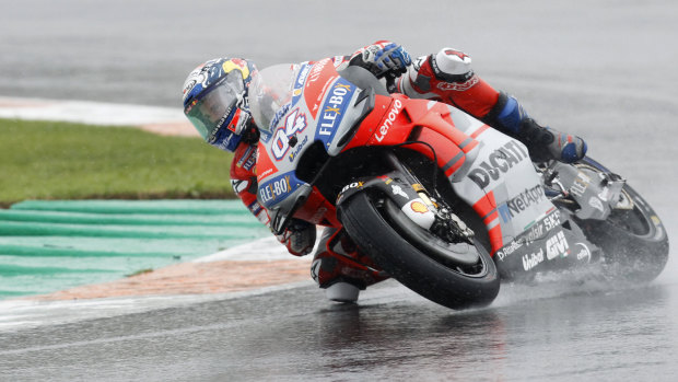 Italy's Andrea Dovizioso prevailed in the final MotoGP race of the season.