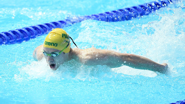 Butterfly swimmer Matt Temple.