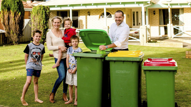 Three-bin Food Organics, Garden Organics trial at the Tinsely household.