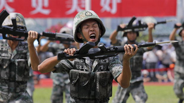 The Chinese army released a promotional video on August 1 for its Hong Kong-based troops at a time of uncertainty over whether the military will intervene in the city's protests.