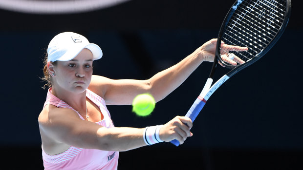 In form: Australia's No.1-ranked woman Ashleigh Barty.