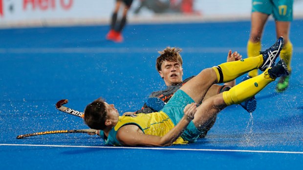 The Kookaburras overcame a disappointing semi-final loss to the Netherlands on Saturday (pictured) to beat England in the bronze medal playoff on Sunday.