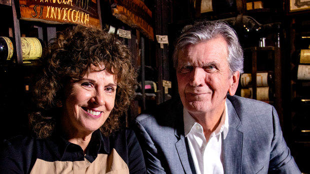 Terry Durack and Jill Dupleix at Beppi’s.