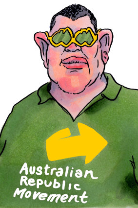 James Packer has donated another $250,000 to the Australian Republican Movement. Illustration: Matt Golding