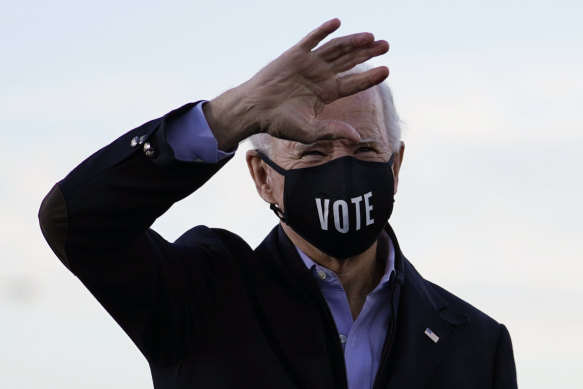 President-elect Joe Biden campaigning for Democratic Senate candidates in Atlanta.