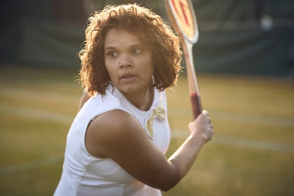 Lila McGuire plays Evonne Goolagong in the highly anticipated three-part biopic.