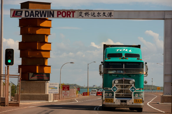 The Port of Darwin was leased to the Chinese-owned Landbridge Group in 2015.