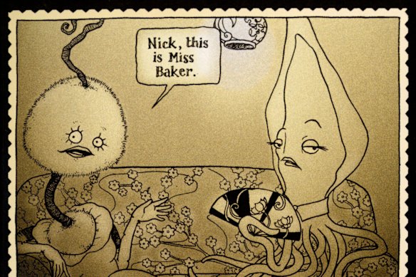 A page from Nicki Greenberg’s 2007 graphic novel interpretation of Fitzgerald’s classic.