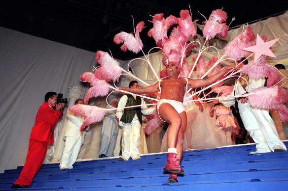 Joh Bailey arrives at the Cointreau Ball in 1998.