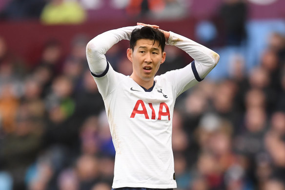 Sidelined: There is no date set for Son Heung-min's return from injury.