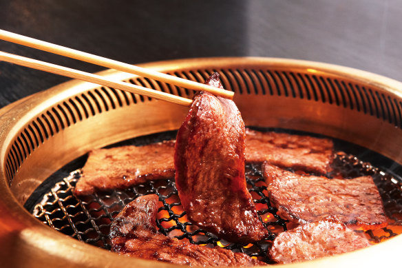Yakiniku… richly marbled steak grilled in front of you.
