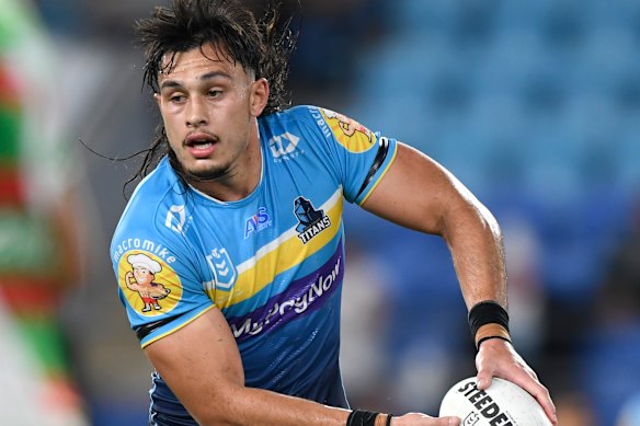 Staying put: Titans enforcer, Tino Fa’asuamaleaui.