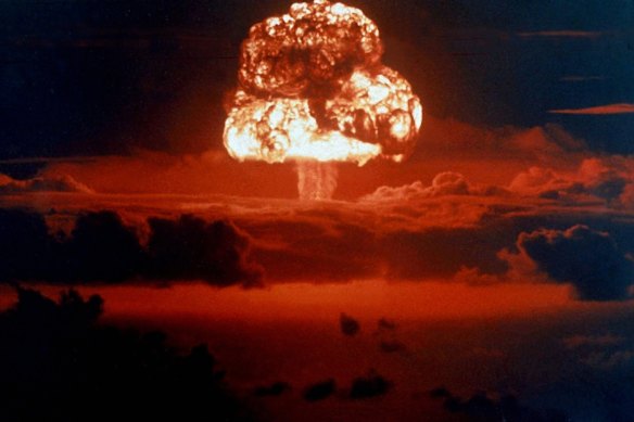 The cloud of Castle Bravo, traces of which were found as far afield as Europe.