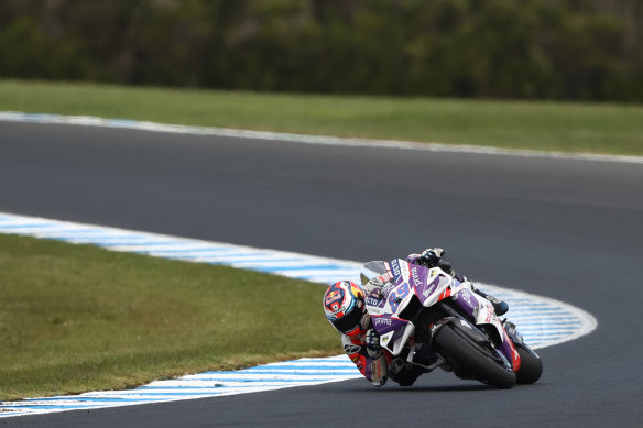 Jorge Martin in action during qualifying. 
