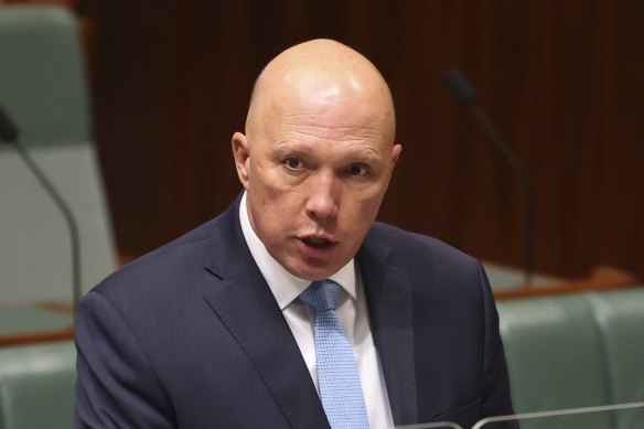 Defence Minister Peter Dutton.