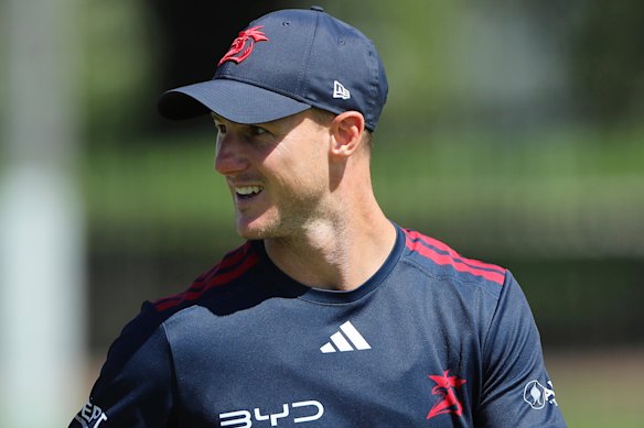Daly Cherry-Evans at Roosters training on Sunday.