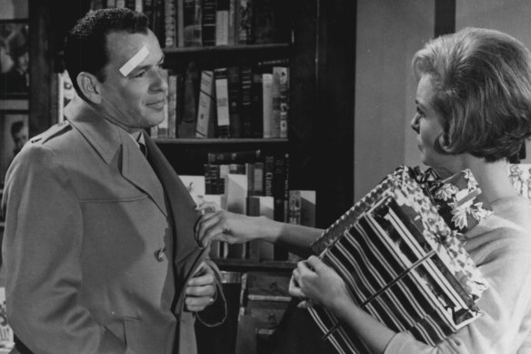 Frank Sinatra and Janet Leigh in The Manchurian Candidate. 