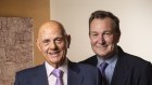 Premier chairman Solomon Lew and  CEO Mark McInnes. 