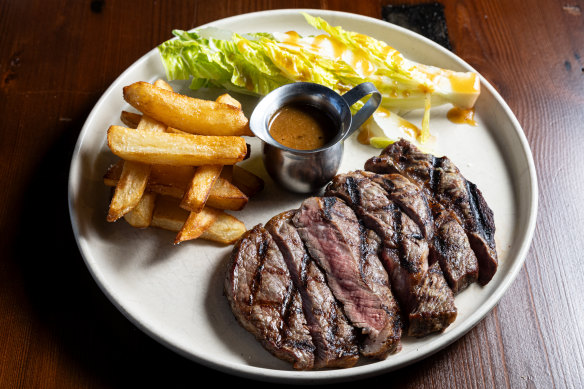 The Italian leaning menu also ticks off the pub classics, like steak and chips.