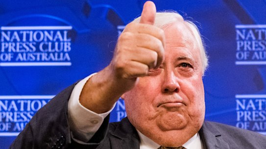 Clive Palmer’s United Australia Party spent $92.1 million during the financial year that included the 2019 election
