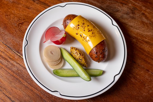 The must-have chorizo link shot through with pockets of molten mozzarella.