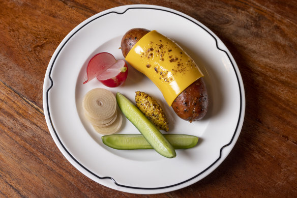 The must-have chorizo link shot through with pockets of molten mozzarella.