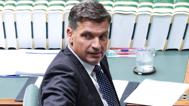 Opposition Leader Angus Taylor during question time on Monday.