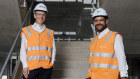 Taronga’s Jonathan Hannam (right) with RealTech Venture Fund investor Darren Steinberg of Dexus. Hannam says Asia-Pacific proptech is a hot investment. 
