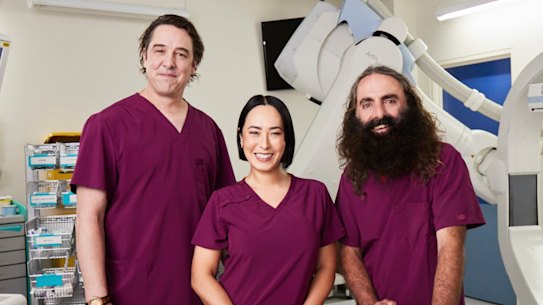 The Hospital: In the Deep End hosts Samuel Johnson, Melissa Leong and Costa Georgiadis.