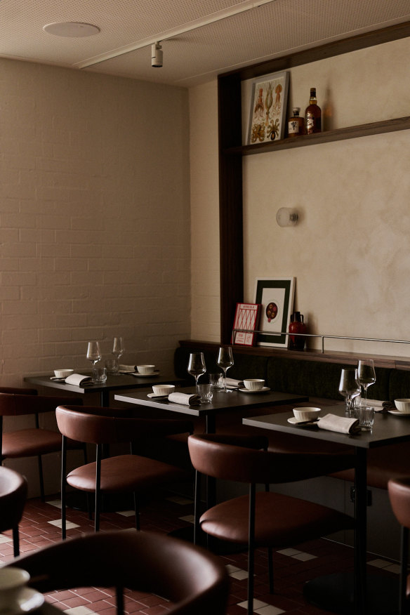 Inside the dining room.