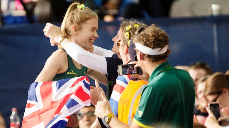 Eleanor Patterson returns to Glasgow after Commonwealth Games gold in 2014