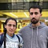 Malak Omari and Sam I’Lache outside court on Tuesday.