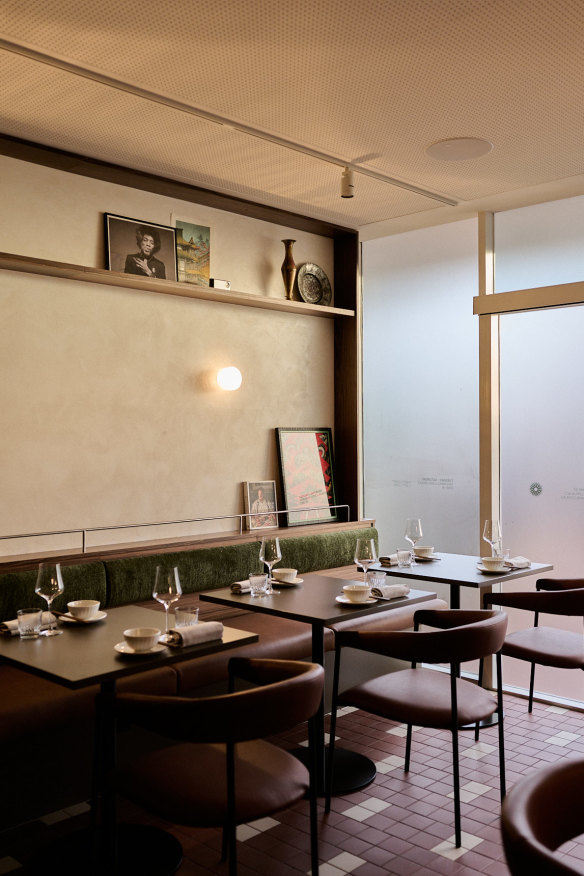 The elegant interiors.