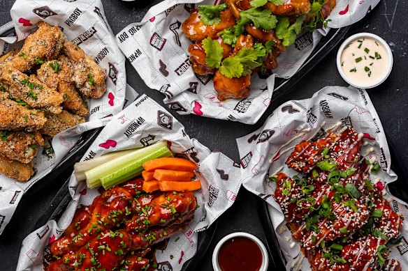 Wings at Wingboy, Sydney.