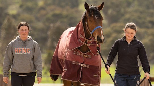 Darren Weir’s daughters, Taige (left) and Bonnie, have been removing horses from his property.
