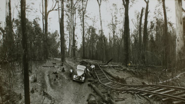 Norm Goldings used his trusty DeSoto to rescue nearly 100 people near Noojee in Gippsland during the 1939  Black Friday bushfires.