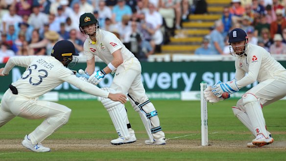 Steve Smith pierces the field with casual aplomb.