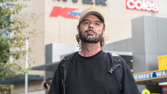 Chad Drinkwater at Bondi Junction on Friday.