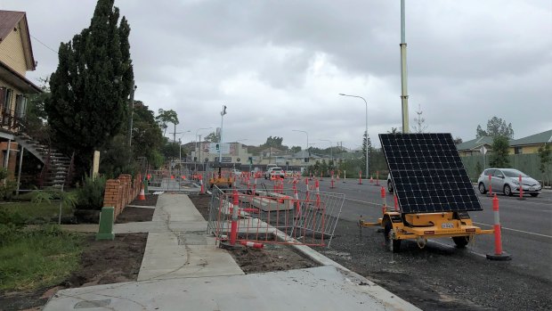 Road work has been under way since January 2018.