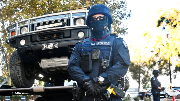 WA Police seized a black Hummer as part of its drug operation.