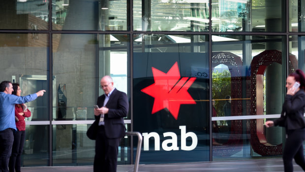 NAB shares have soared on the back of its trading update.