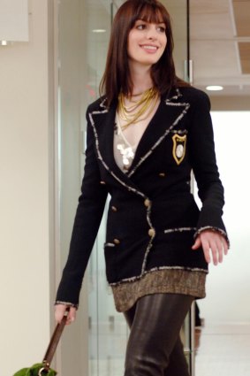 Hathaway in Chanel for The Devil Wears Prada.