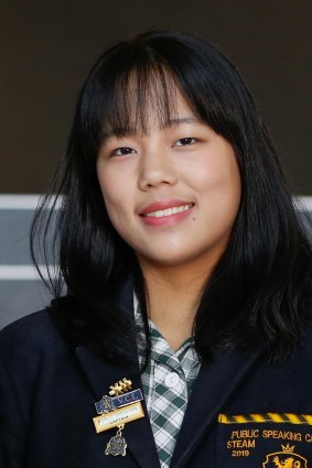 International student Chuting Tang, dux of Balwyn High School, was one of just six girls to get an ATAR of 99.95.