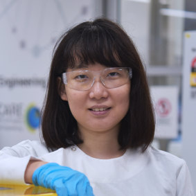 Dr Ruirui Qiao and her colleagues at the University of Queensland are hoping to make a plastic that can break down to carbon and water in the ocean.